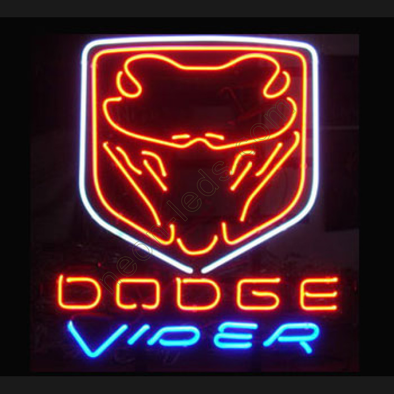 dodge viper neon sign