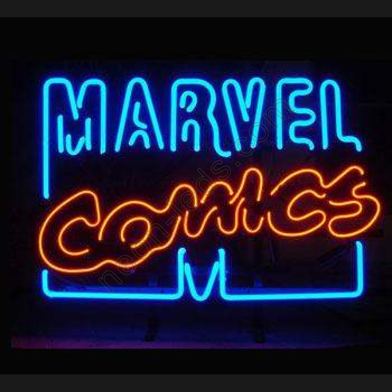 marvel comics neon sign